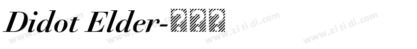 Didot Elder字体转换